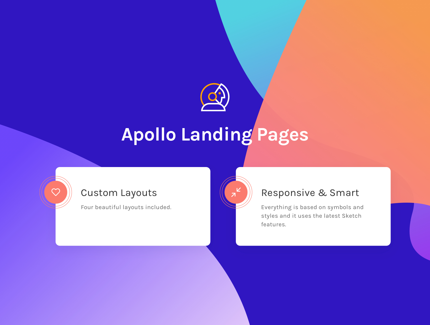 4个响应式落地页网页模板 Apollo Custom Lan