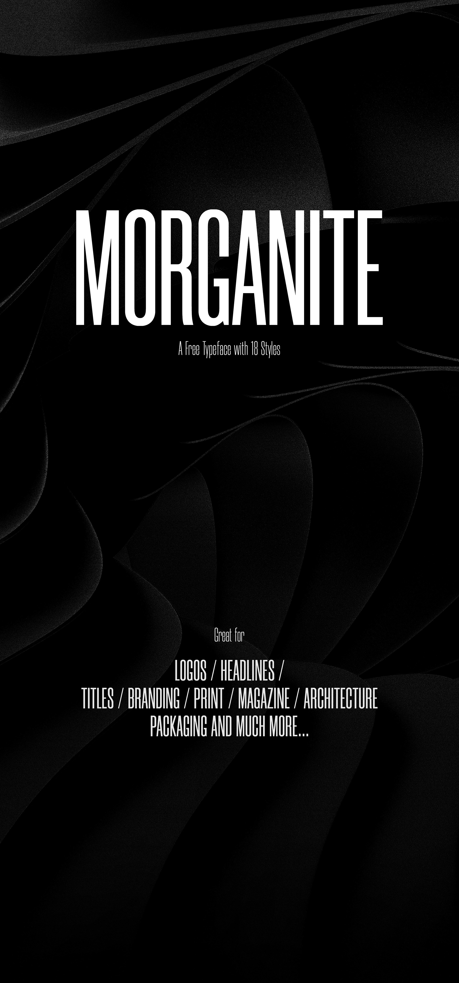 Morganite: Free condensed font