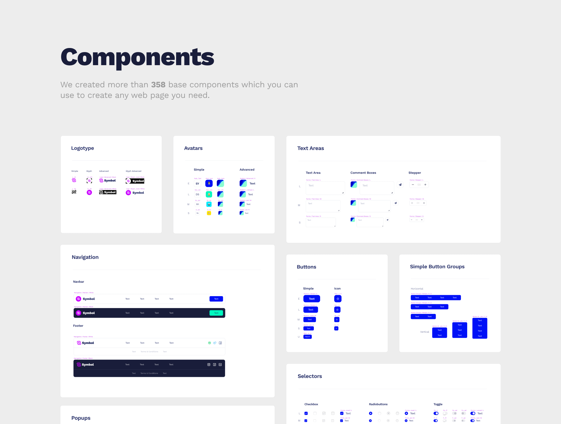 一套超全高质量的Web UI工具包 Symbol Desig