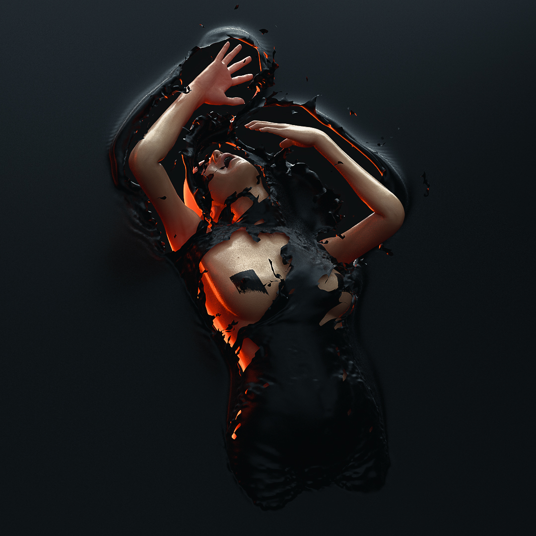 [09-02-17] - Rose燃烧的女机器人C4D动画工