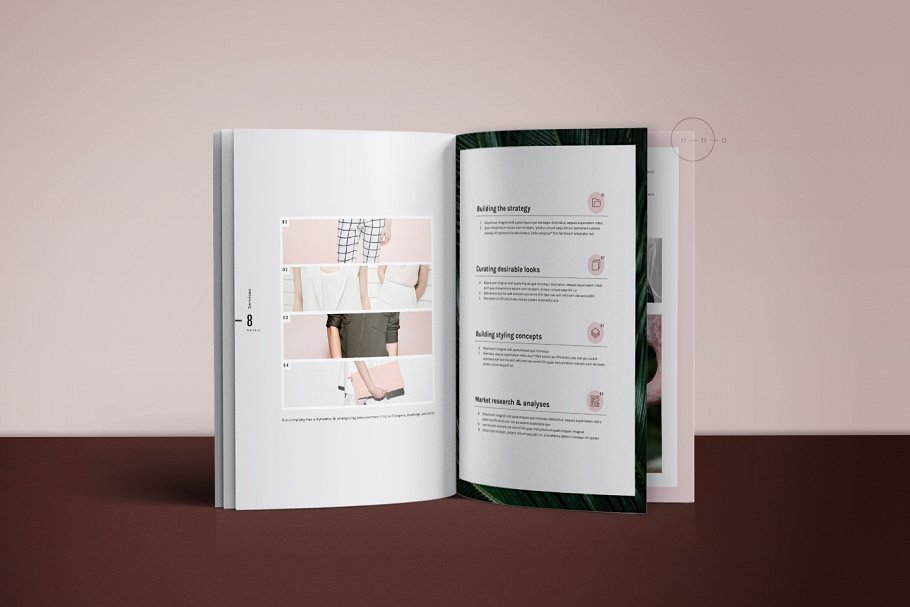 时尚杂志广告画册设计模板 Portfolio & C