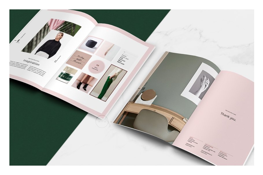 时尚杂志广告画册设计模板 Portfolio & C