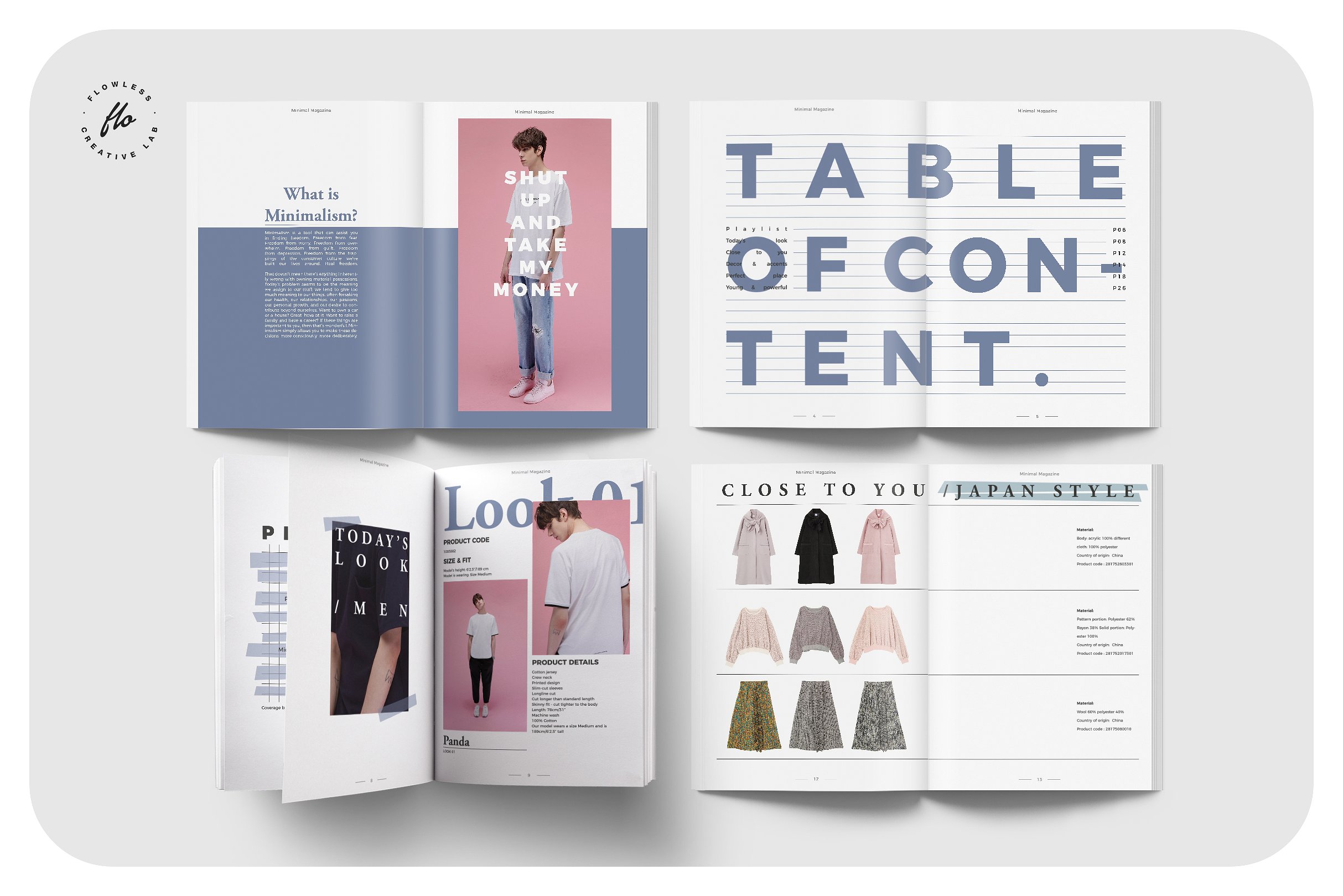 简约时尚&商业摄影杂志画册设计模板Bussiness