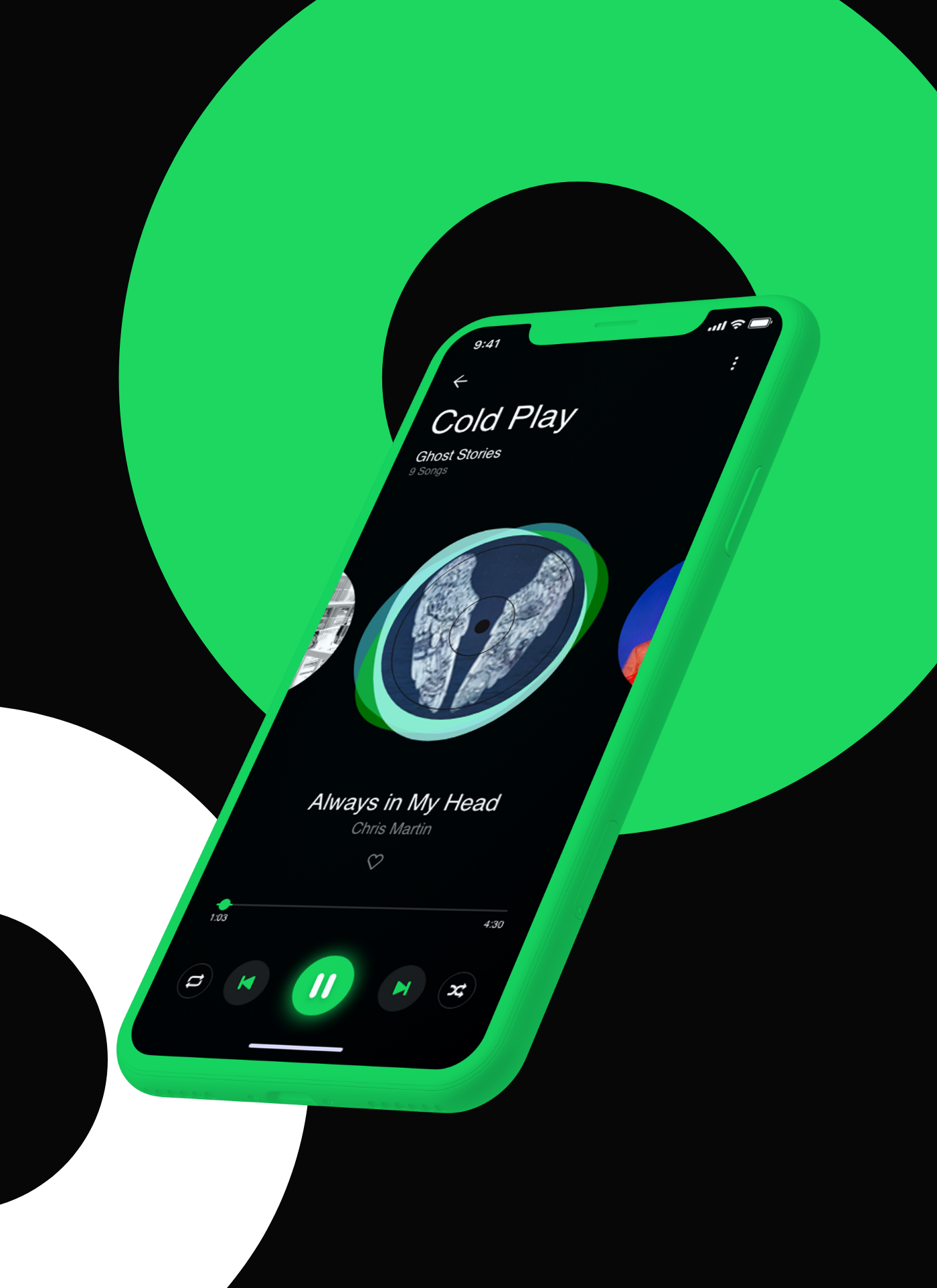 Spotify移动App重新概念设计 Redesign Co