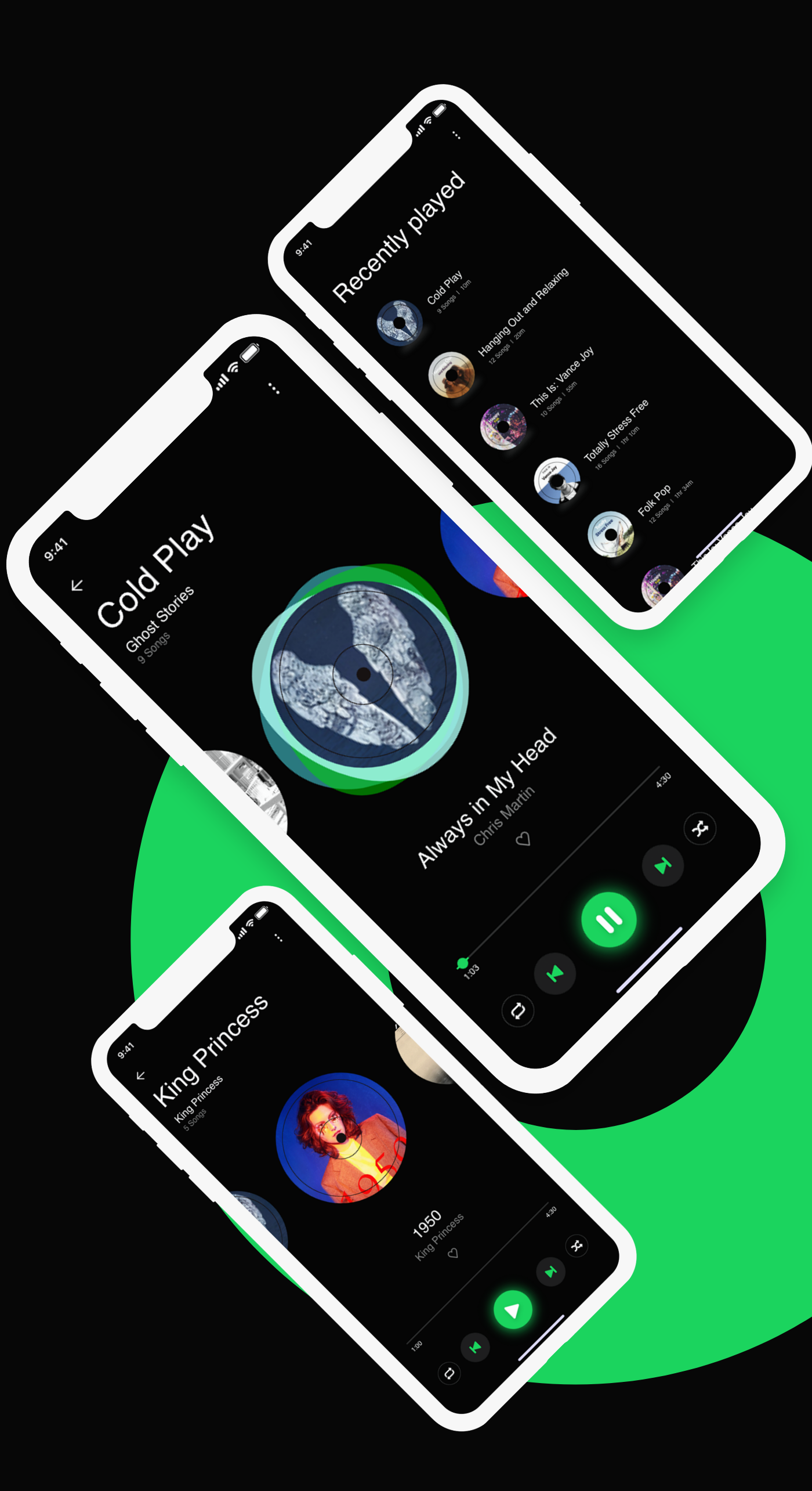 Spotify移动App重新概念设计 Redesign Co