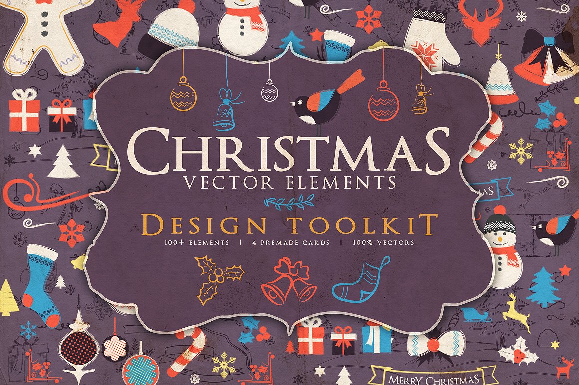 圣诞节日元素工具包 Christmas Elements T