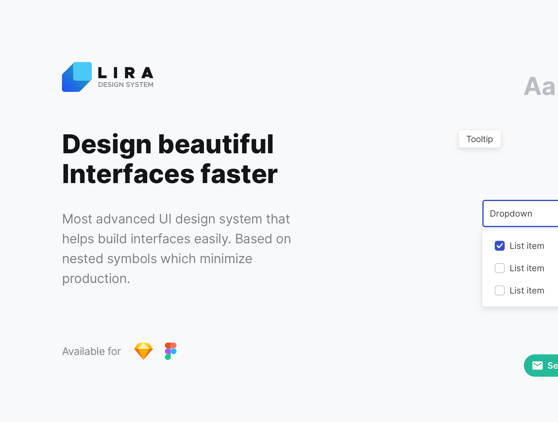 最先进的现代UI设计系统 Lira Design Syste