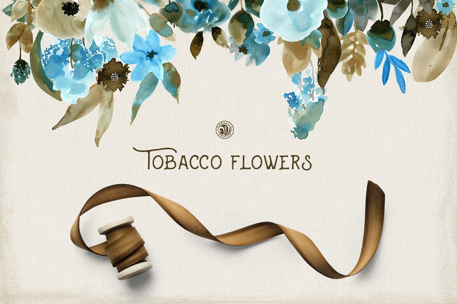 烟草花卉插画 Tobacco Flowers #148869