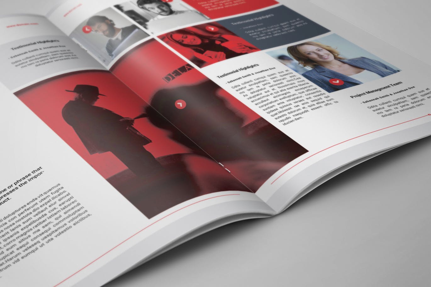 多用途的时尚商务画册企业简介楼书品牌手册杂志设计模板 com