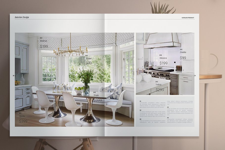 家居室内设计产品目录模板画册模板宣传画册设计 Interio