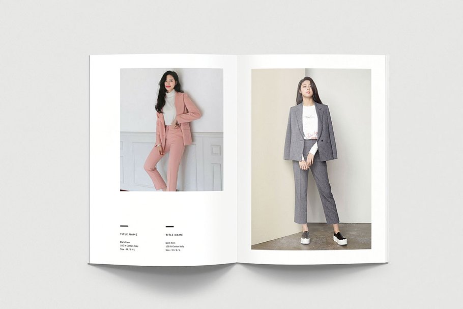 女性时尚服装摄影图册设计 Lookbook 3733937