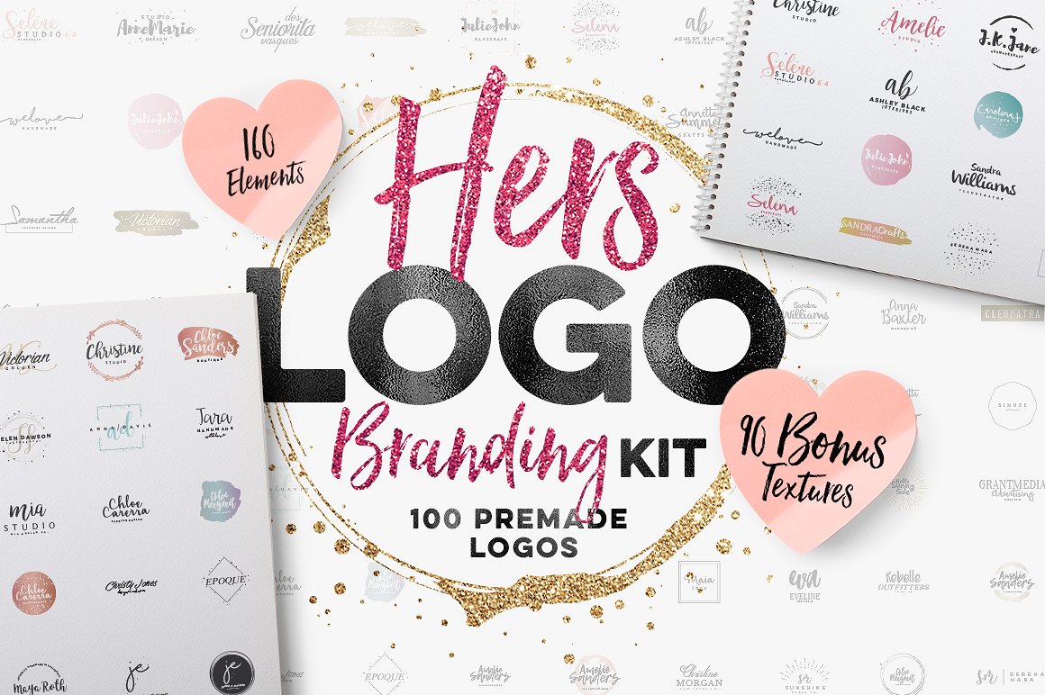 女性品牌模板包 Hers Logo Branding Kit
