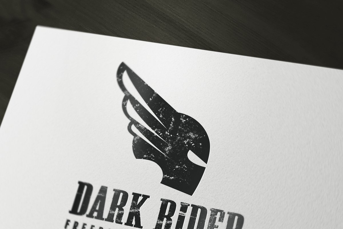 黑暗骑士logo设计模板 Dark Rider #37910