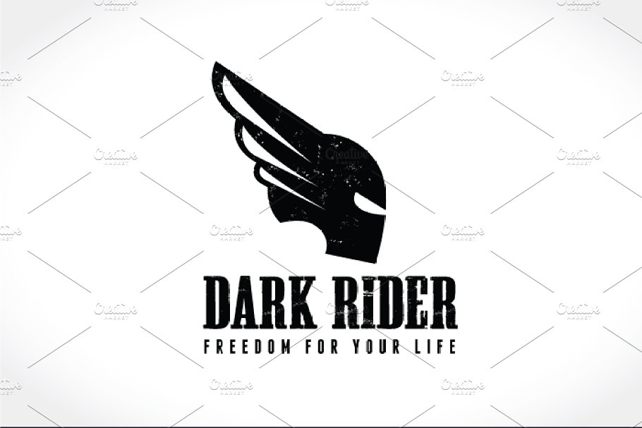黑暗骑士logo设计模板 Dark Rider #37910