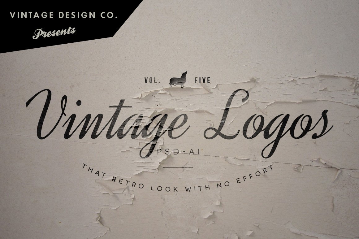 复古logo设计素材模板 Vintage Logos Vo