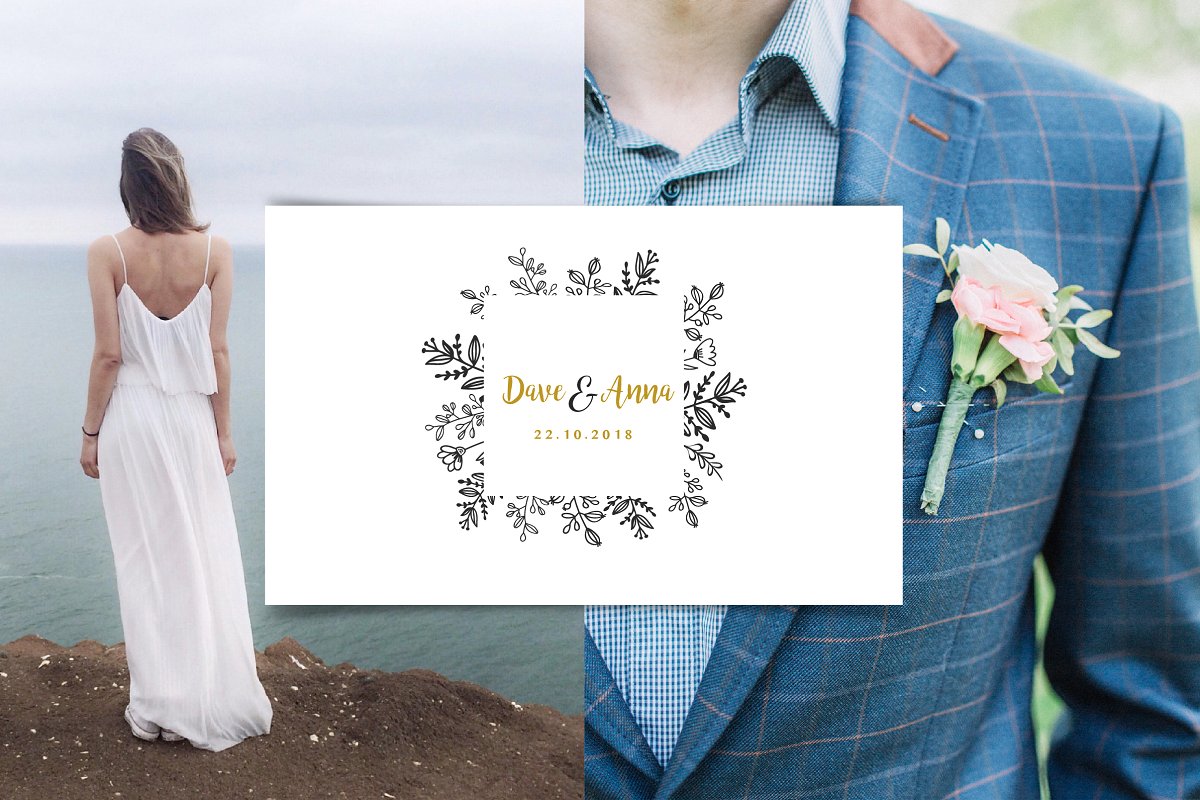 婚庆品牌Logo设计 Wedding logo boutiq