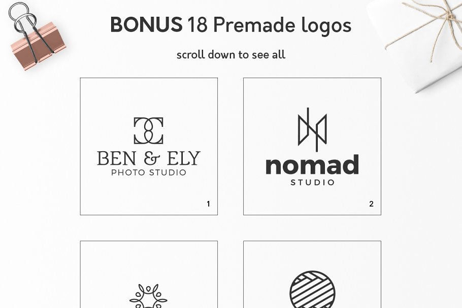 时尚logo素材模板 Logos and Marks vol