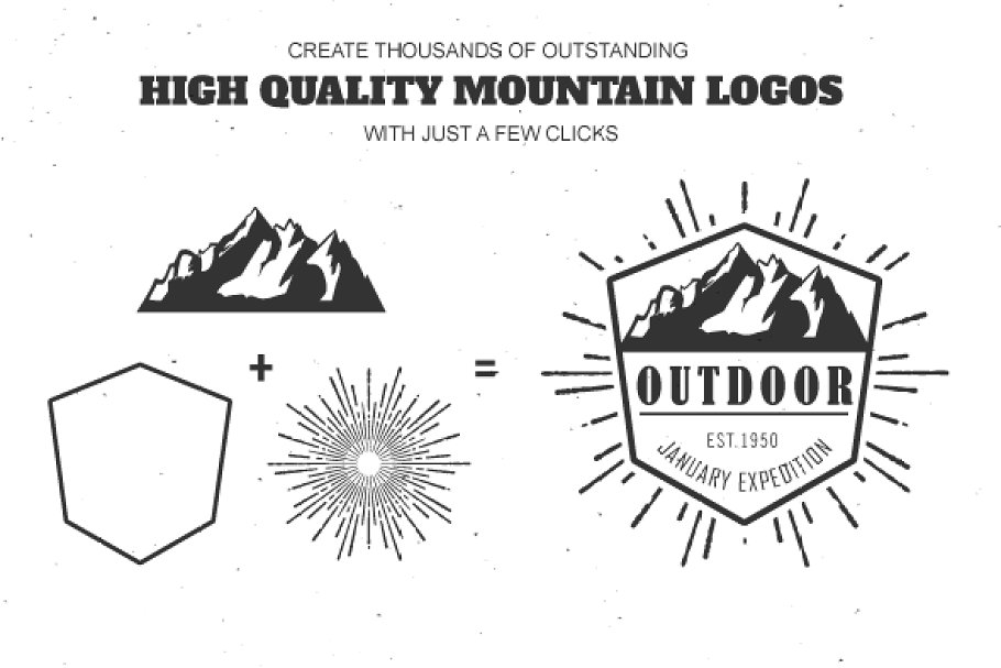 山岭logo模板包 The Mountain Mega Bu
