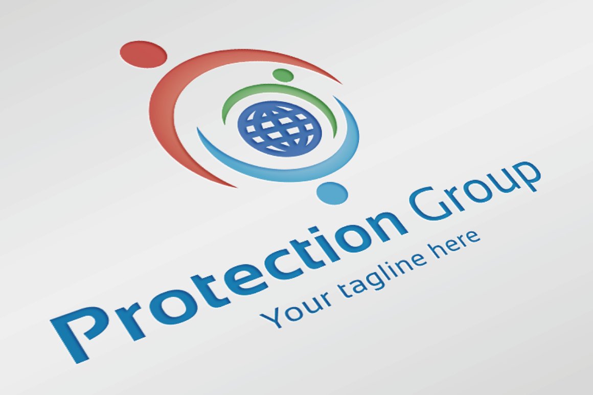 保险集团创意logo模板 Protection Group