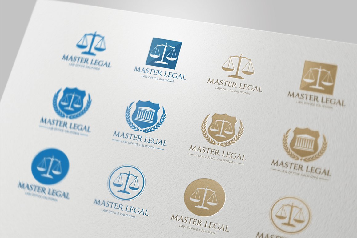 法律相关的logo模板 Lawyer Logo Set #2