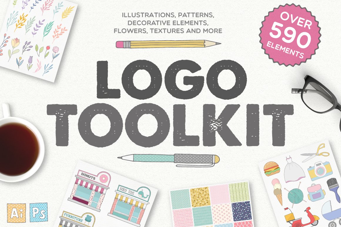 logo设计元素模版图形素材 Logo Toolkit #7