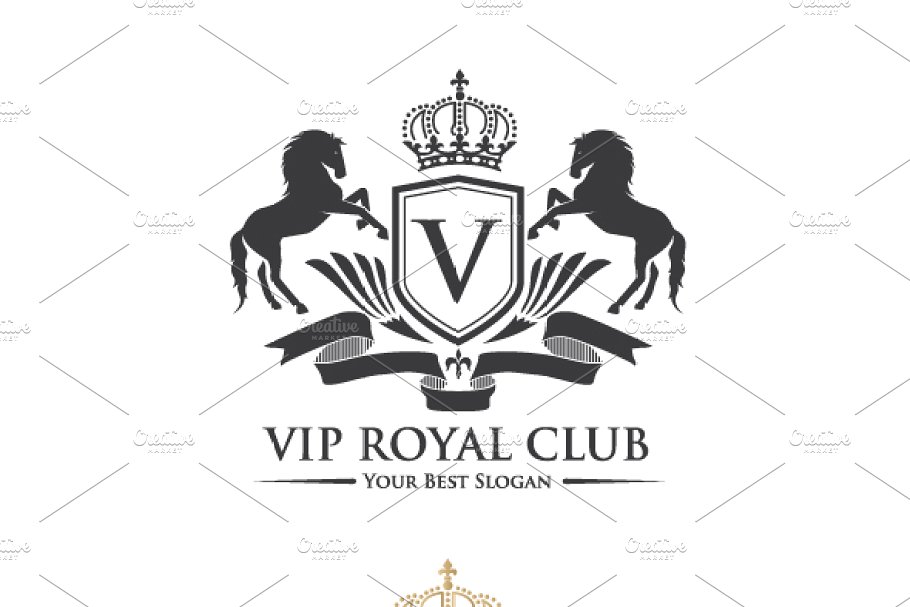 VIP皇冠图标模板 VIP Royal Club #3247