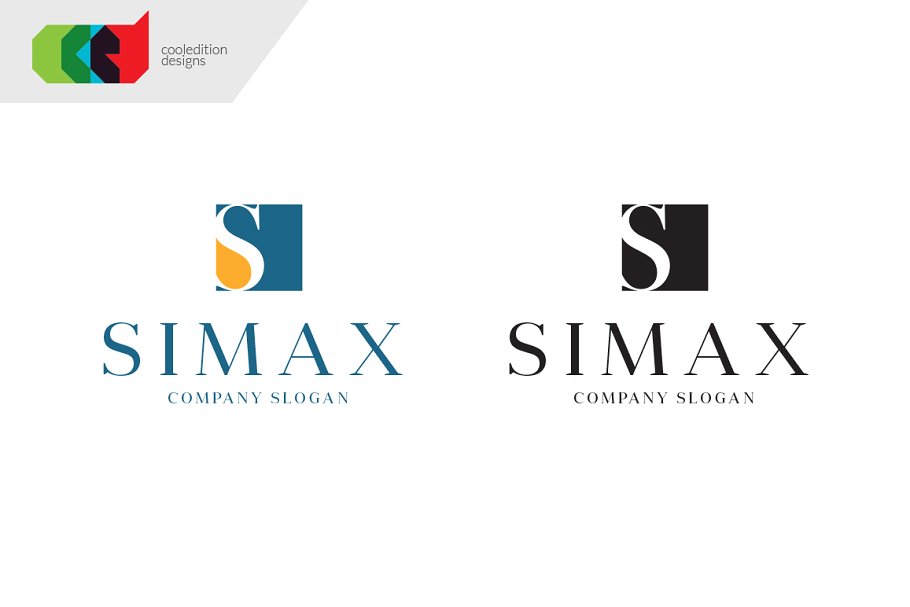 S为原型的logo模版 Simax Logo Templat