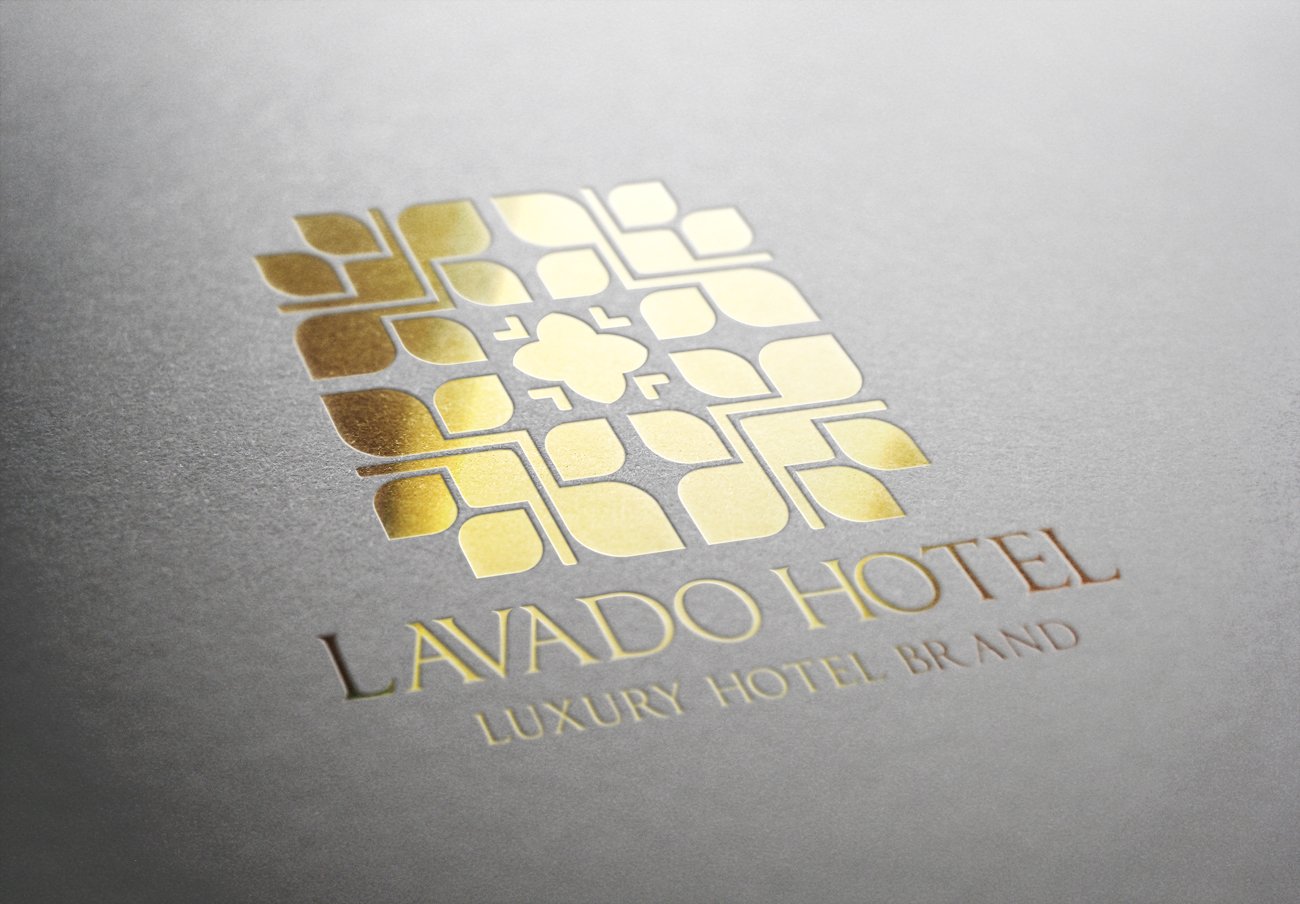 金色酒店logo模版 Hotel Brand Logo #7