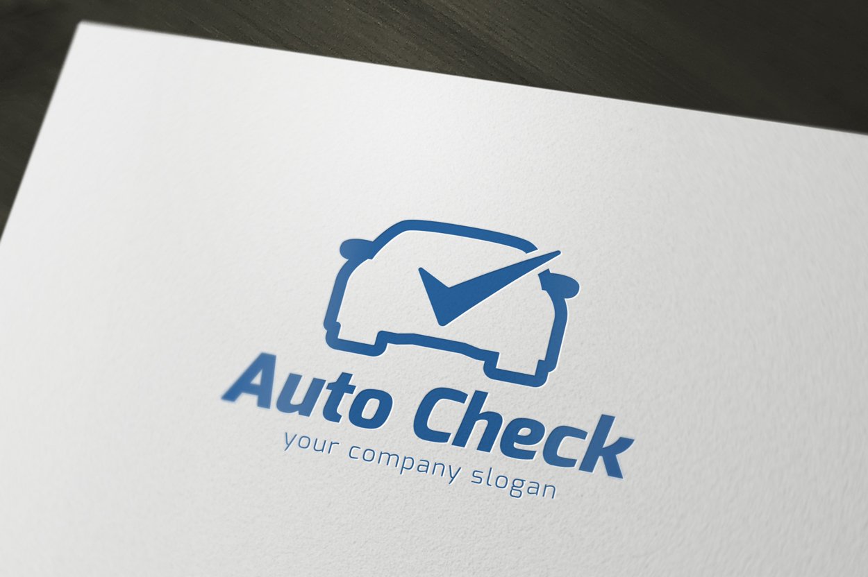 人工智能自动驾驶汽车LOGO模板 Auto Check Lo