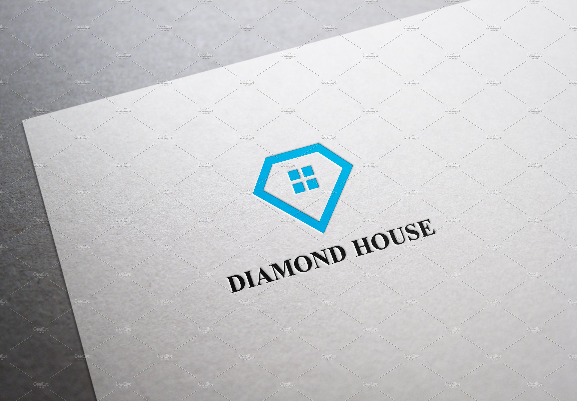 钻石图形LOGO Diamond House Logo #1