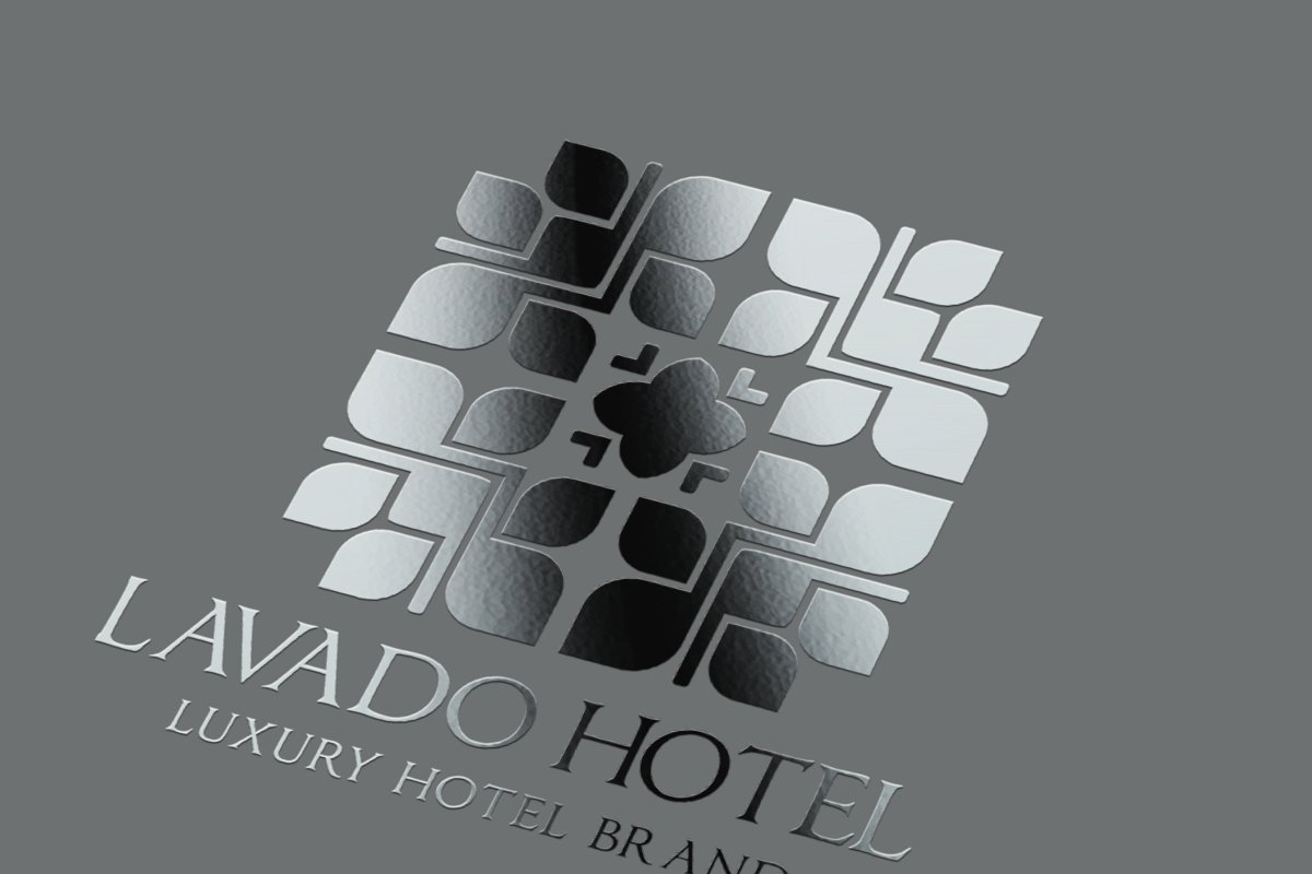 金色酒店logo模版 Hotel Brand Logo #7