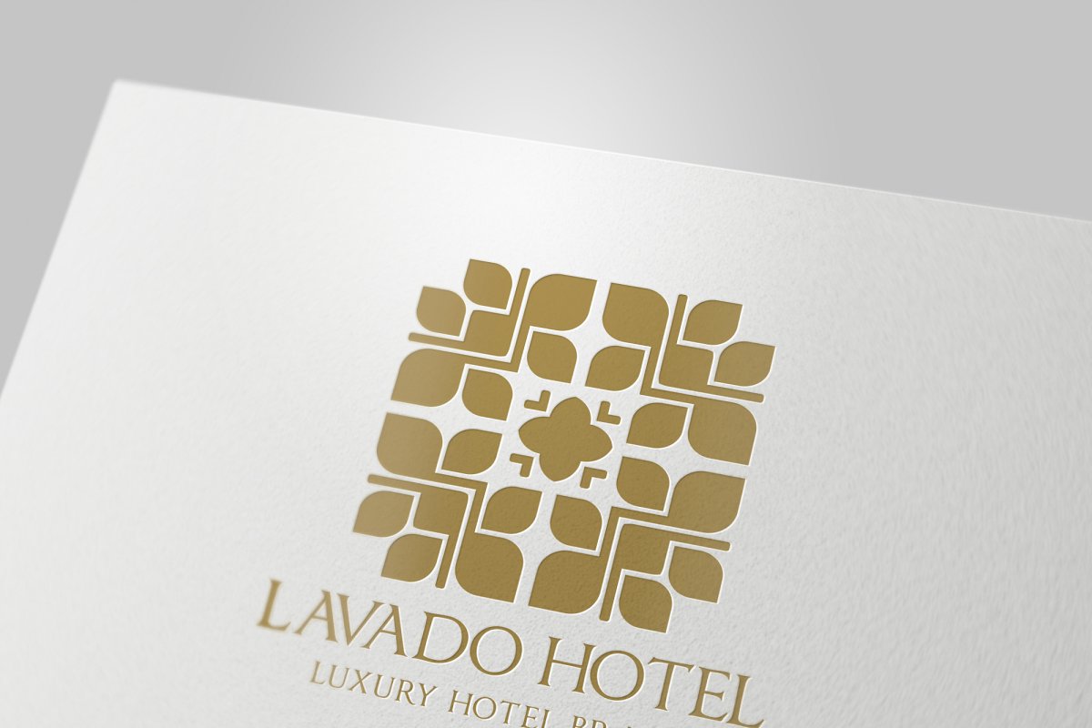 金色酒店logo模版 Hotel Brand Logo #7