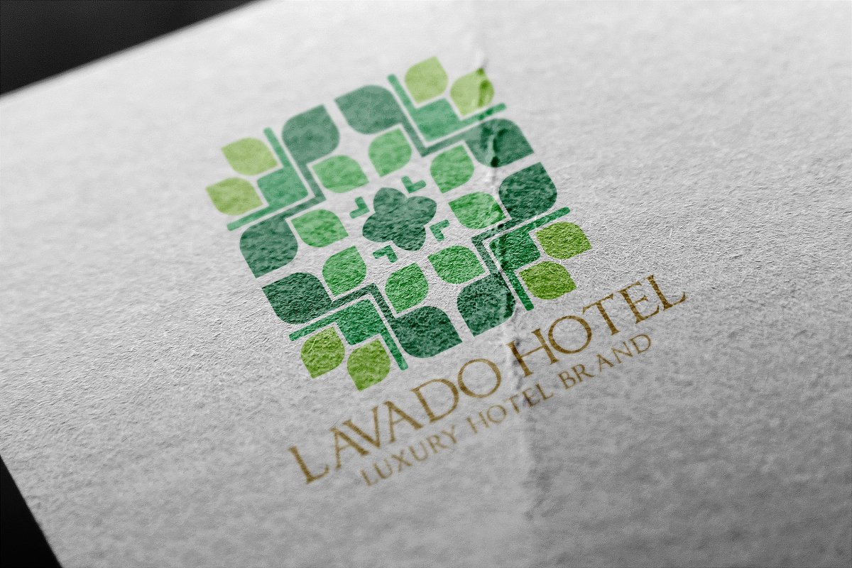 金色酒店logo模版 Hotel Brand Logo #7
