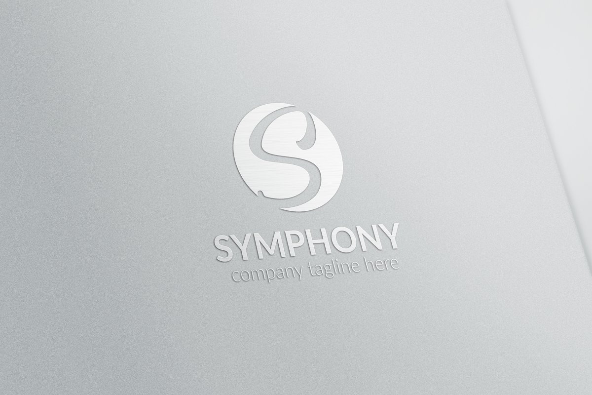 时尚的S LOGO模板 Symphony Letter S