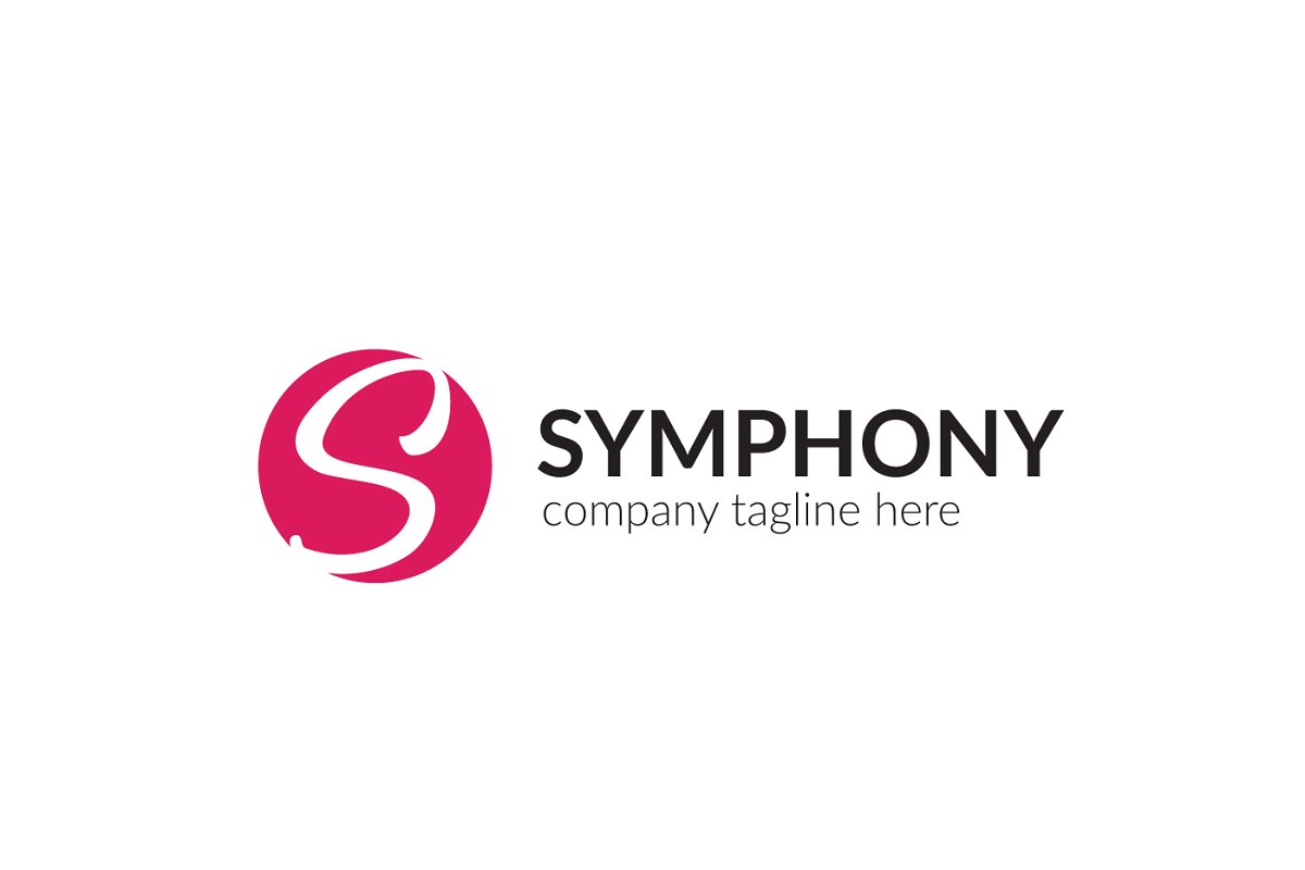 时尚的S LOGO模板 Symphony Letter S