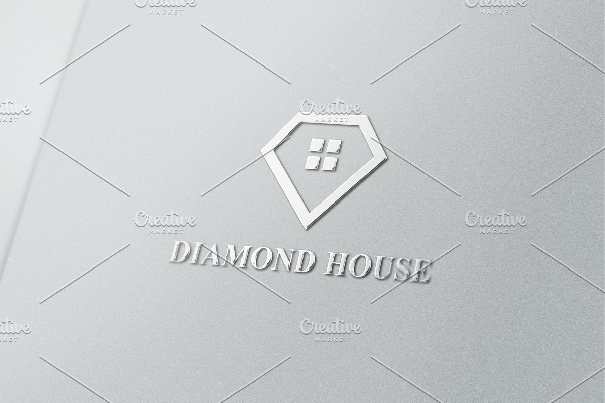 钻石图形LOGO Diamond House Logo #1