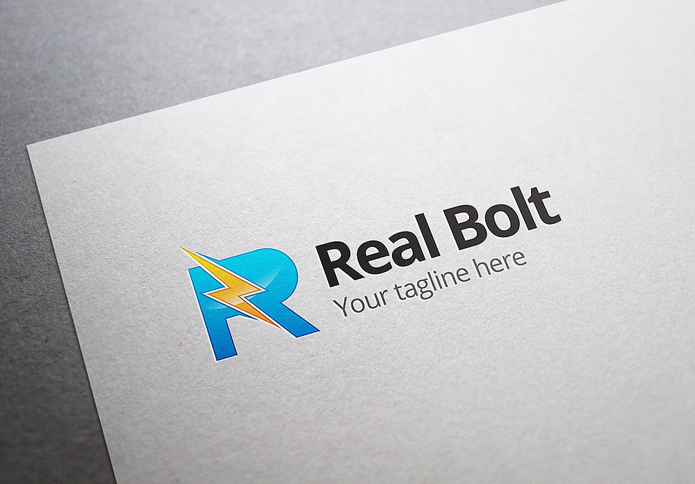 闪电创意图形LOGO Real Bolt Logo #600