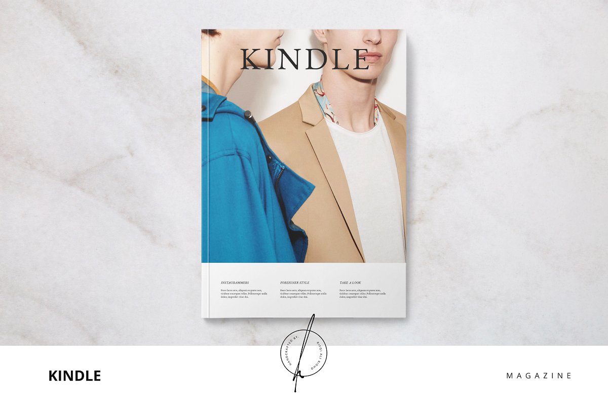 时尚男装杂志模板 Kindle Magazine #6543