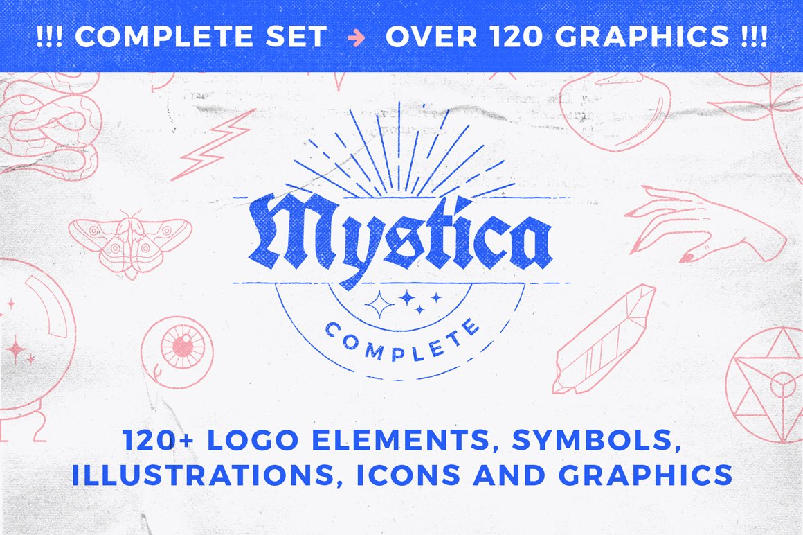120个优雅的手绘矢量COMPLETE Mystica #2