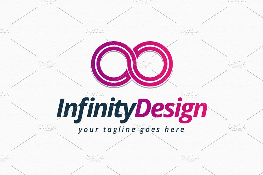 表现无穷无限的创意LOGO模板 Infinity Logo