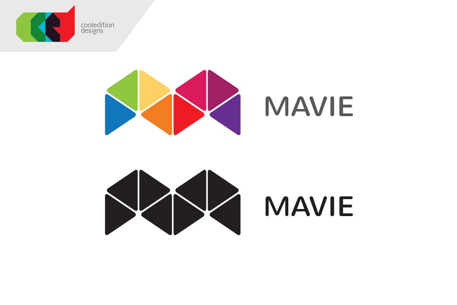 有趣的多彩LOGO模板 Mavie – Logo Templ