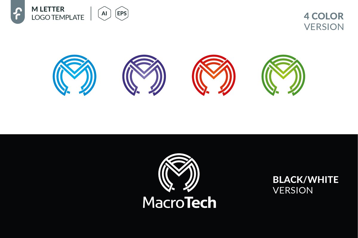 科技LOGO模板 Macro Tech Logo #2272