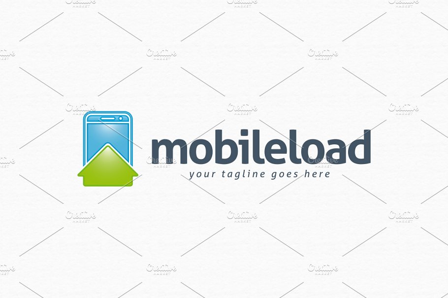 手机主题的LOGO模板 Mobile Load Logo T