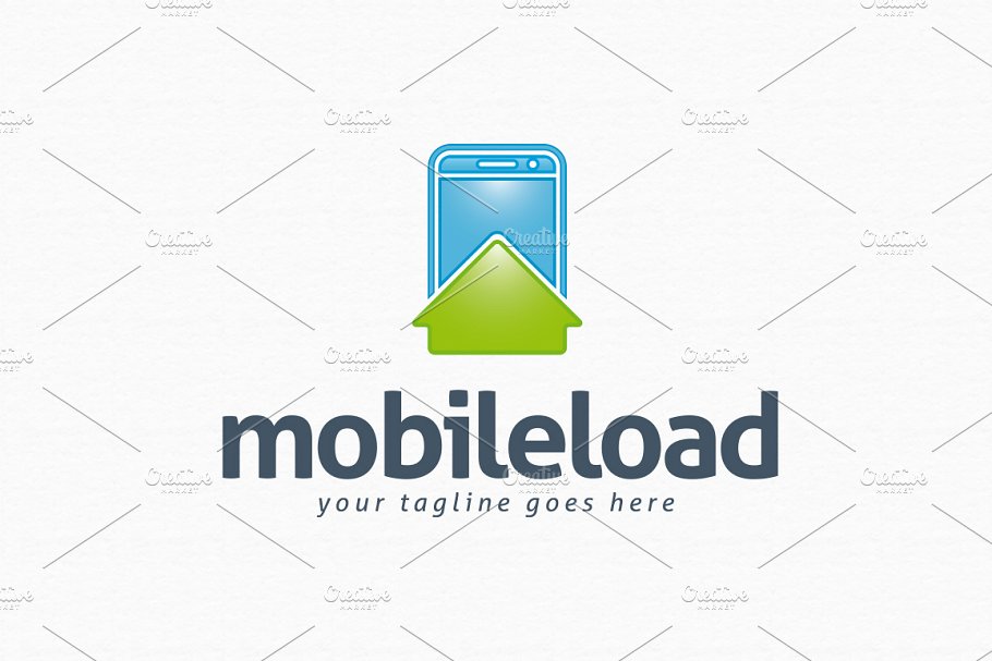 手机主题的LOGO模板 Mobile Load Logo T