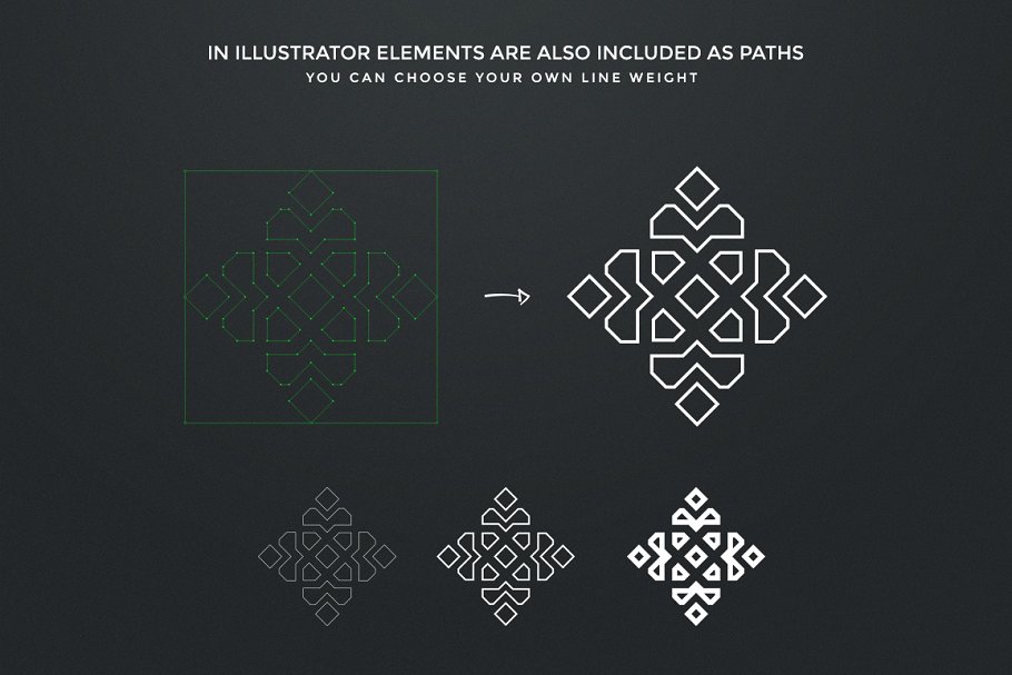 高品质的使用阿拉伯几何Geometric Logo #180