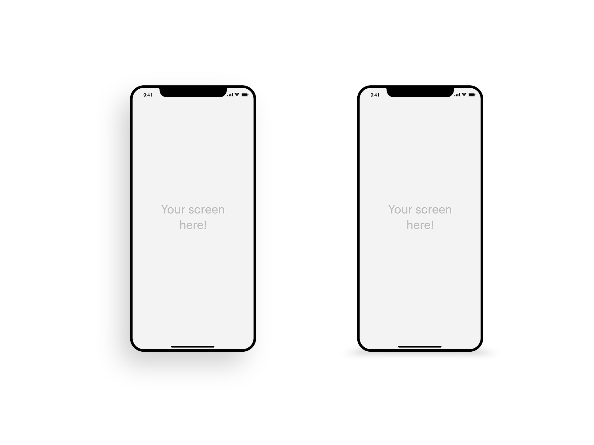 扁平化苹果x手机样机模板素材 iPhone Mockup