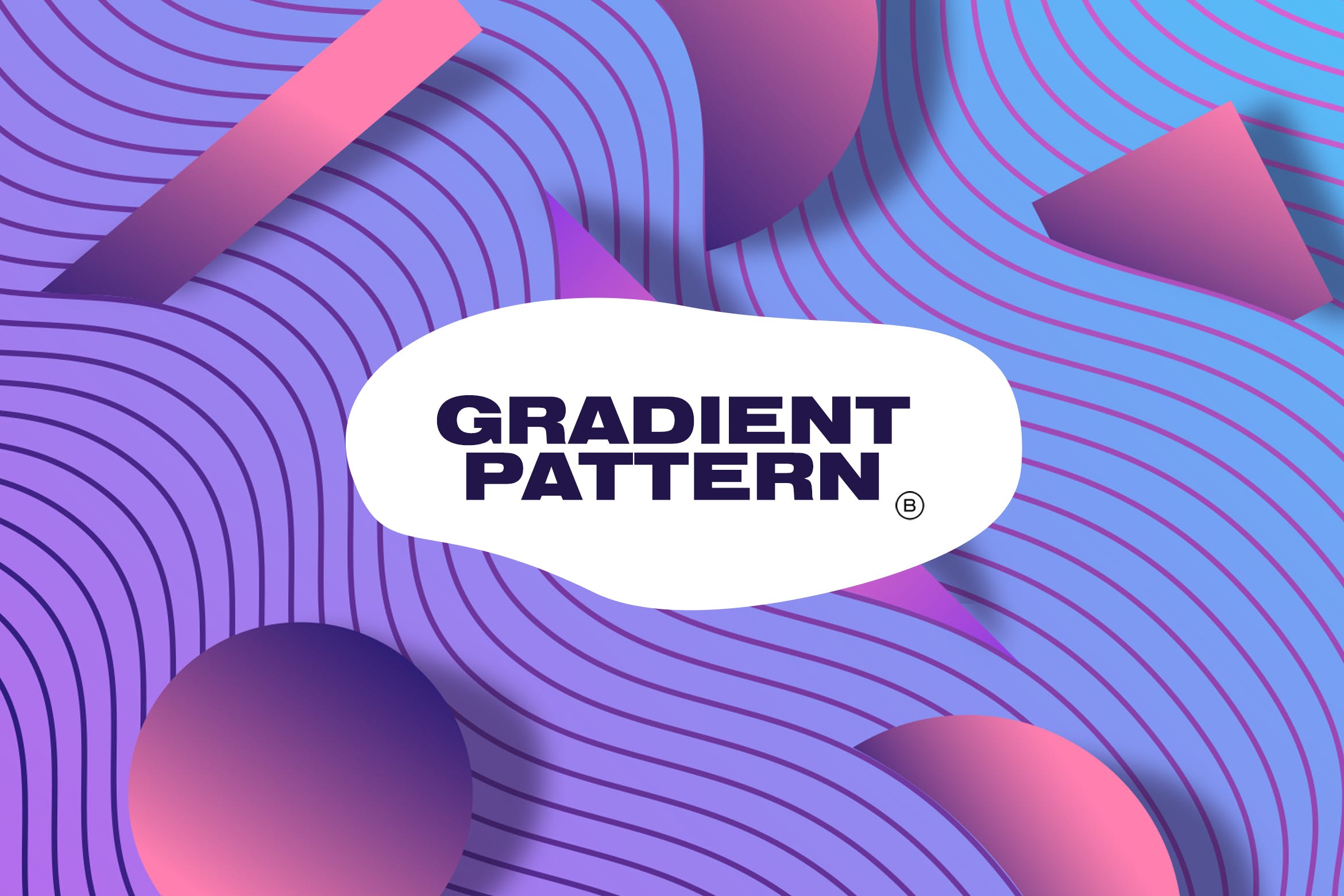 等高线时尚背景图案素材gradient object #43