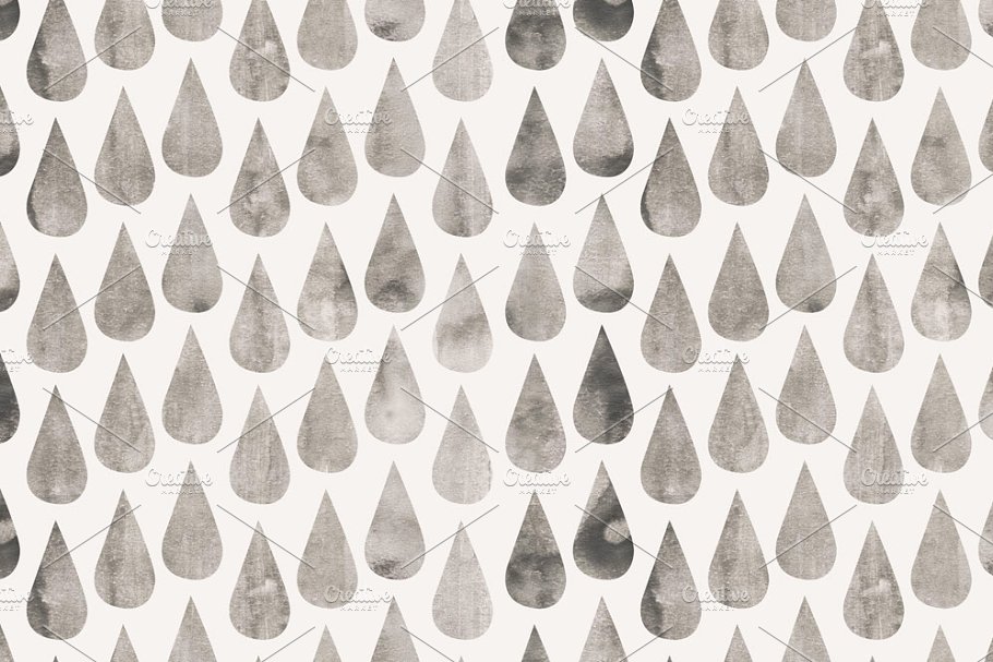 水彩图案背景纹理 Gentle Rain Watercolo