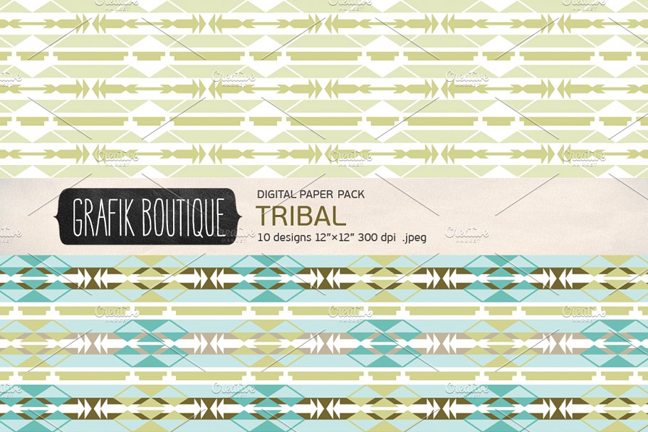 部落图案背景纹理 Tribal pattern olive