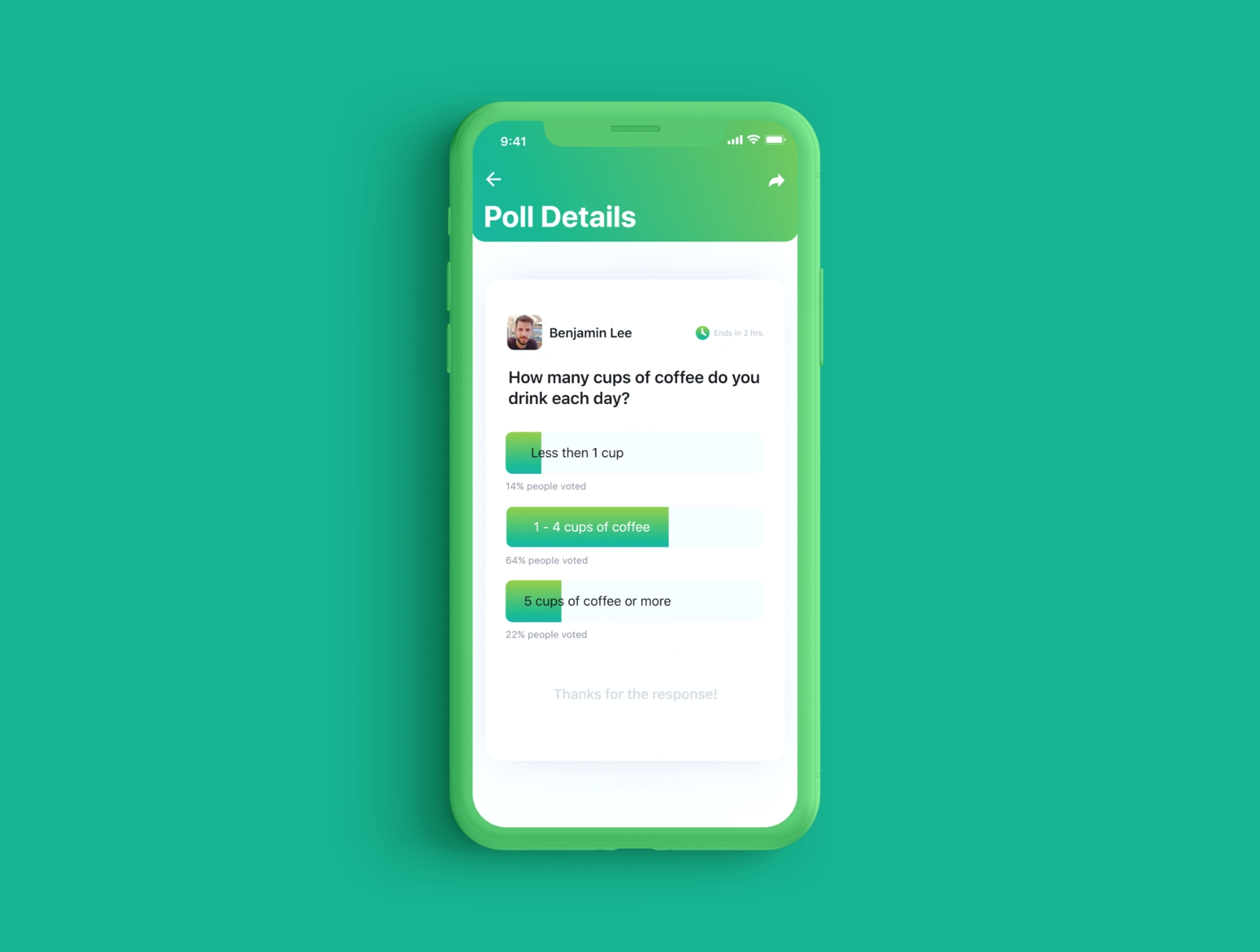 高品质移动问卷调查在线投票界面设计UI工具包 Online